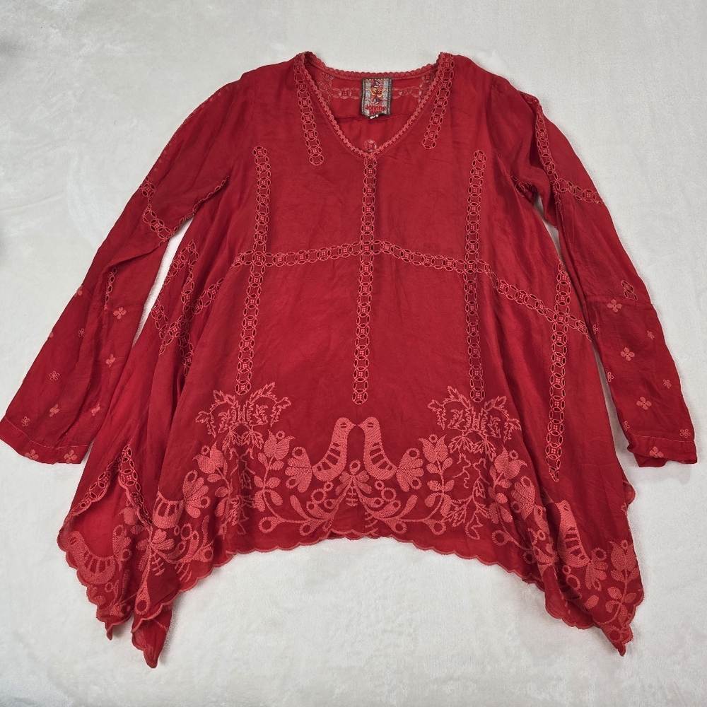 Johnny Was Cage Flare Tunic Suzs XS